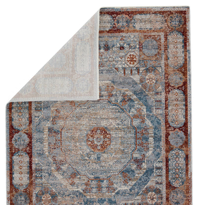 product image for Valentia Arcadia Blue & Red Rug 3 62