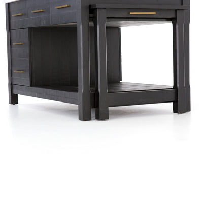 product image for Ian Kitchen Island In Black Acacia 92