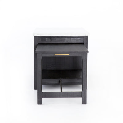 product image for Ian Kitchen Island In Black Acacia 10