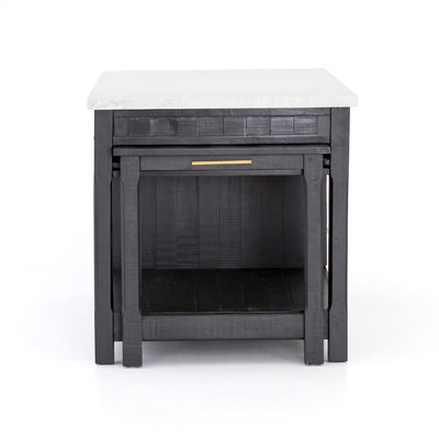product image for Ian Kitchen Island In Black Acacia 83