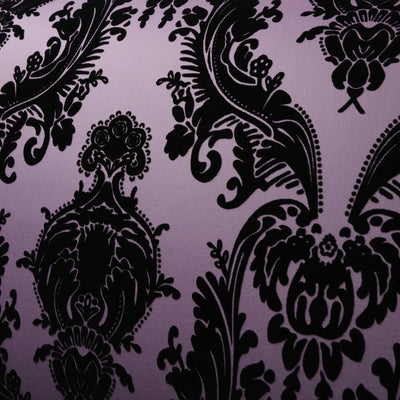 product image for Heirloom Wallpaper in Black/Purple by Burke Decor 58