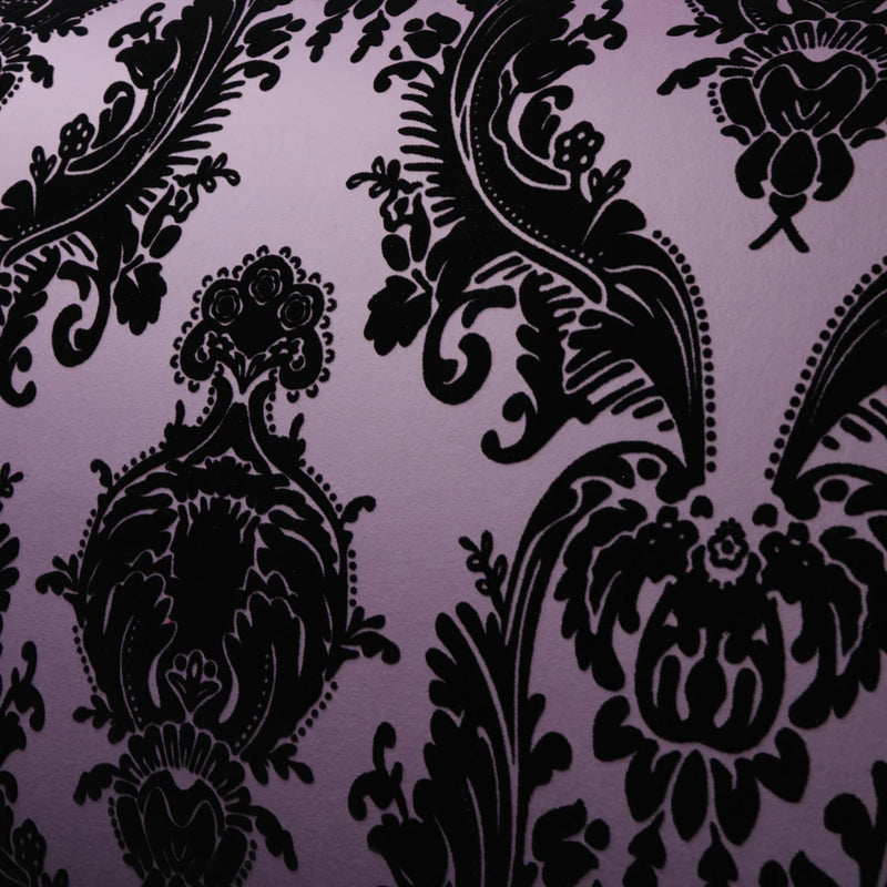 media image for Heirloom Wallpaper in Black/Purple by Burke Decor 264