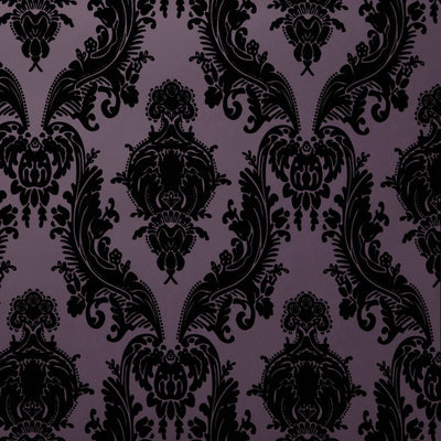 product image of Heirloom Wallpaper in Black/Purple by Burke Decor 596