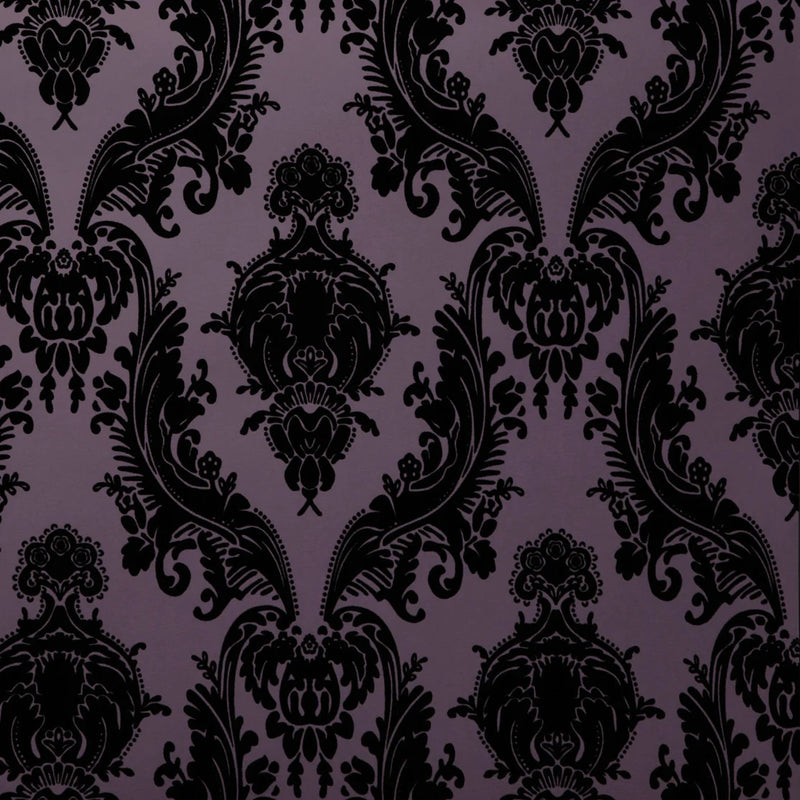 media image for Heirloom Wallpaper in Black/Purple by Burke Decor 240