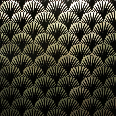 product image of Art Deco Fans Wallpaper in Black/Gold by Burke Decor 565