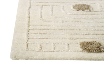 product image for Verona Collection Hand Woven Wool and Viscose Area Rug in White design by Mat the Basics 71