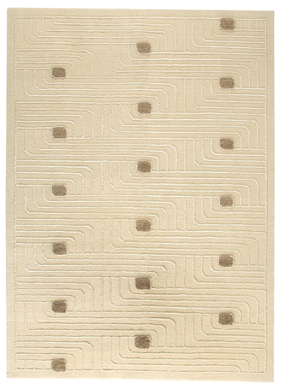 product image for Verona Collection Hand Woven Wool and Viscose Area Rug in White design by Mat the Basics 63