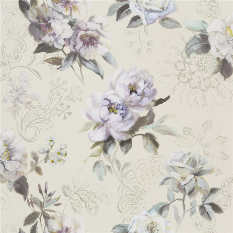 media image for Victorine Wallpaper in Vanilla from the Mandora Collection by Designers Guild 280