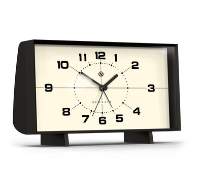 product image for wideboy clock in black with white face design by newgate 2 40