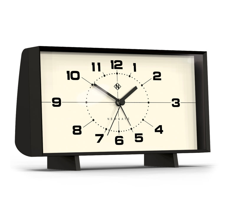 media image for wideboy clock in black with white face design by newgate 2 29