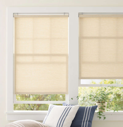product image of ridge cordless roller natural shade by annie selke pc2578 w27 1 540