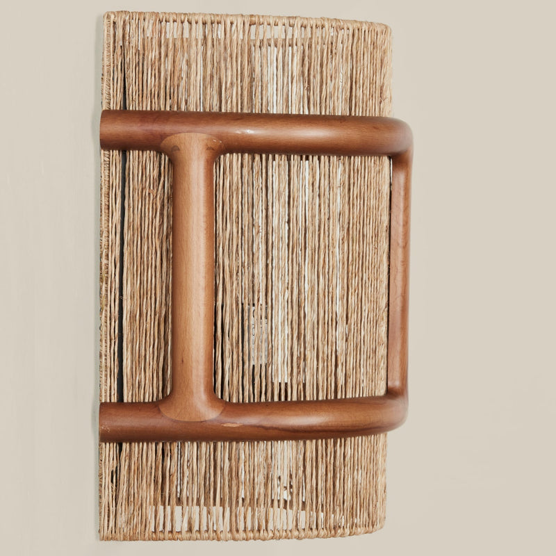 media image for wood jute sconce by woven wjws na 2 223