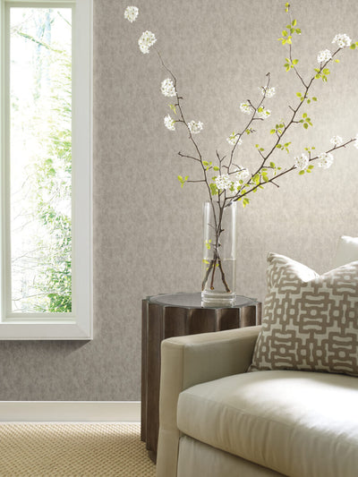 product image for Shimmering Patina Wallpaper in Silver on Grey from the Modern Metals Second Edition 4