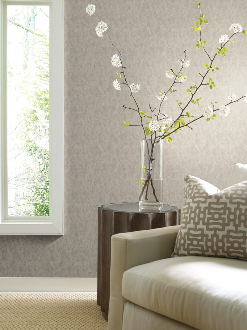 media image for Shimmering Patina Wallpaper in Silver on Grey from the Modern Metals Second Edition 253