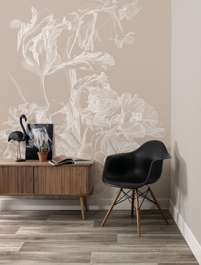 product image for Engraved Flowers Sand No. 1 Wallpaper by KEK Amsterdam 10