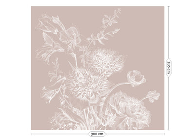 product image for Engraved Flowers Nude No. 2 Wallpaper by KEK Amsterdam 0