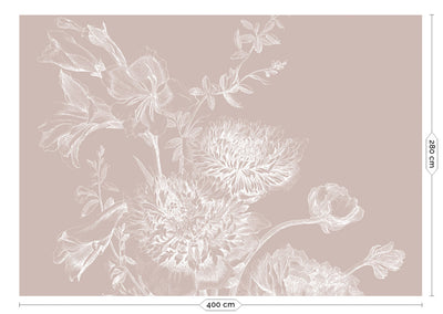 product image for Engraved Flowers Nude No. 2 Wallpaper by KEK Amsterdam 94