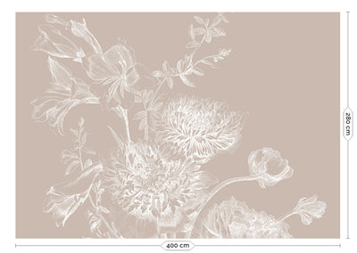 product image for Engraved Flowers Sand No. 2 Wallpaper by KEK Amsterdam 57