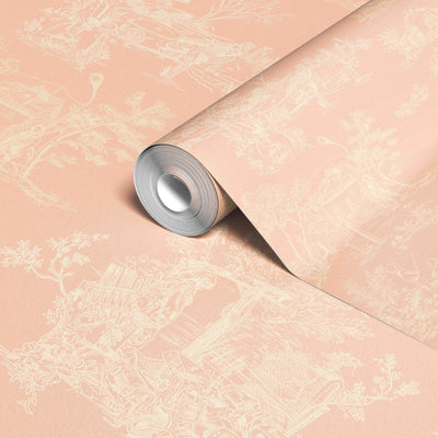 product image for Apocalypse Toile Wallpaper in Blush/Tan 0