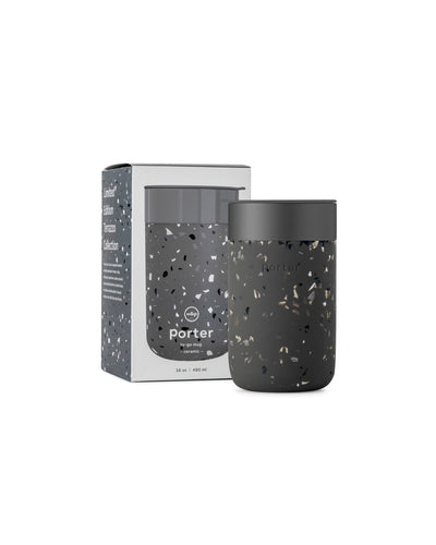 product image for porter mug 16 oz terrazzo charcoal 2 49