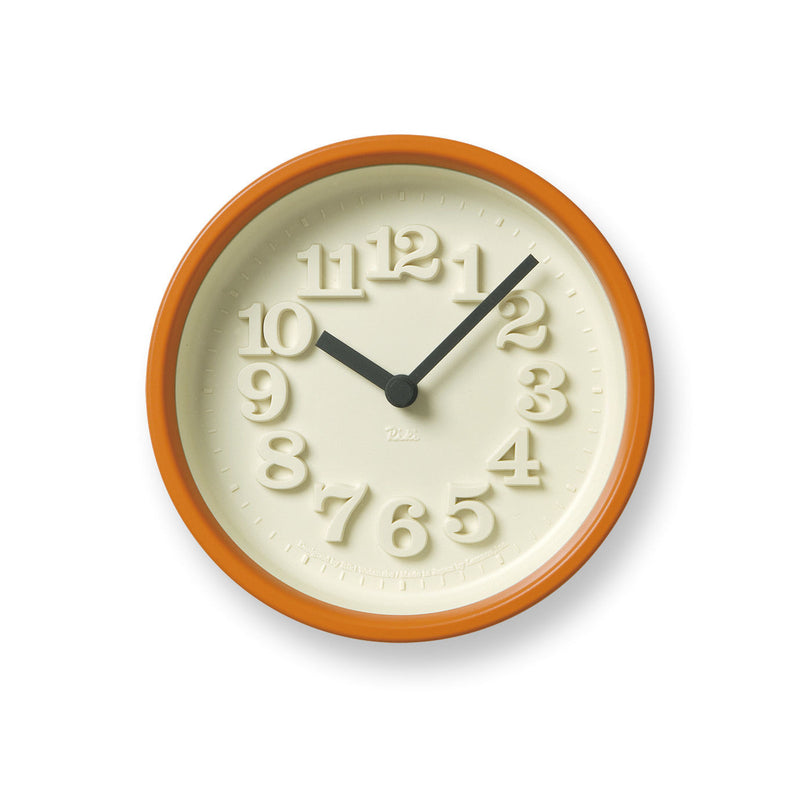 media image for chiisana clock in orange design by lemnos 1 23