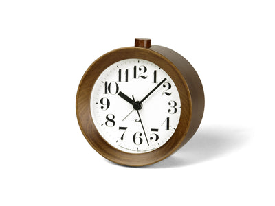 product image of riki wood alarm clock in brown design by lemnos 1 555