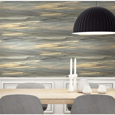 product image for Watercolor Strokes Wallpaper in Browns and Greys from the L'Atelier de Paris collection by Seabrook 93