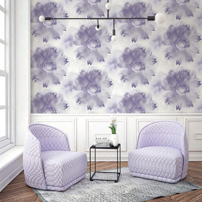product image for Watercolor Sunflower Wallpaper from the L'Atelier de Paris collection by Seabrook 4