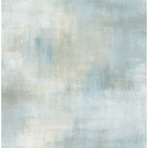 media image for Watercolor Tonal Wallpaper in Blue and Grey from the L& 274