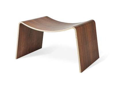 product image of Wave Stool in Walnut design by Gus Modern 52