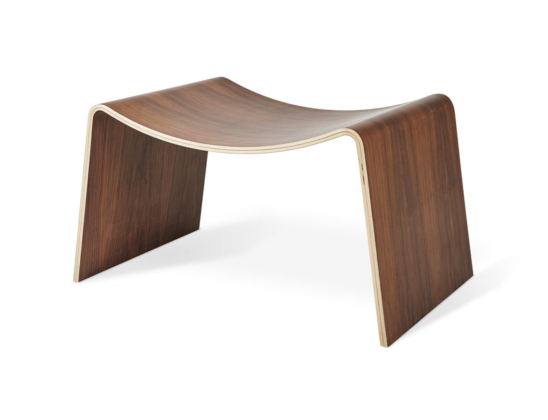 media image for Wave Stool in Walnut design by Gus Modern 212