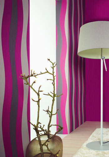 media image for Wavy Stripes Wallpaper design by BD Wall 275