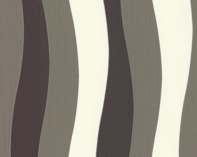 product image for Wavy Stripes Wallpaper in Neutrals and Ivory design by BD Wall 82