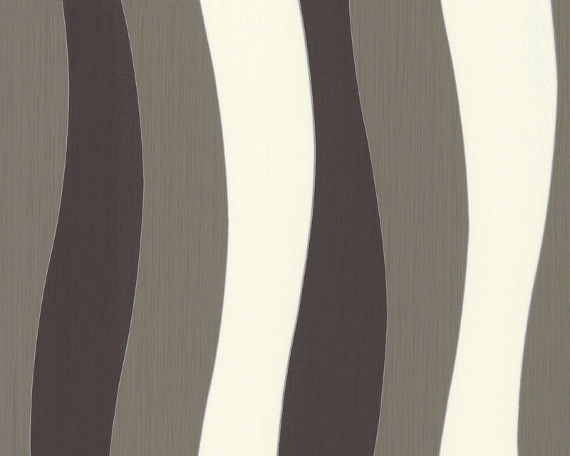media image for Wavy Stripes Wallpaper in Neutrals and Ivory design by BD Wall 272