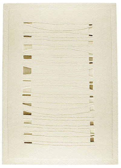 product image for Wexford Collection Hand Tufted Wool Area Rug in White design by Mat the Basics 38