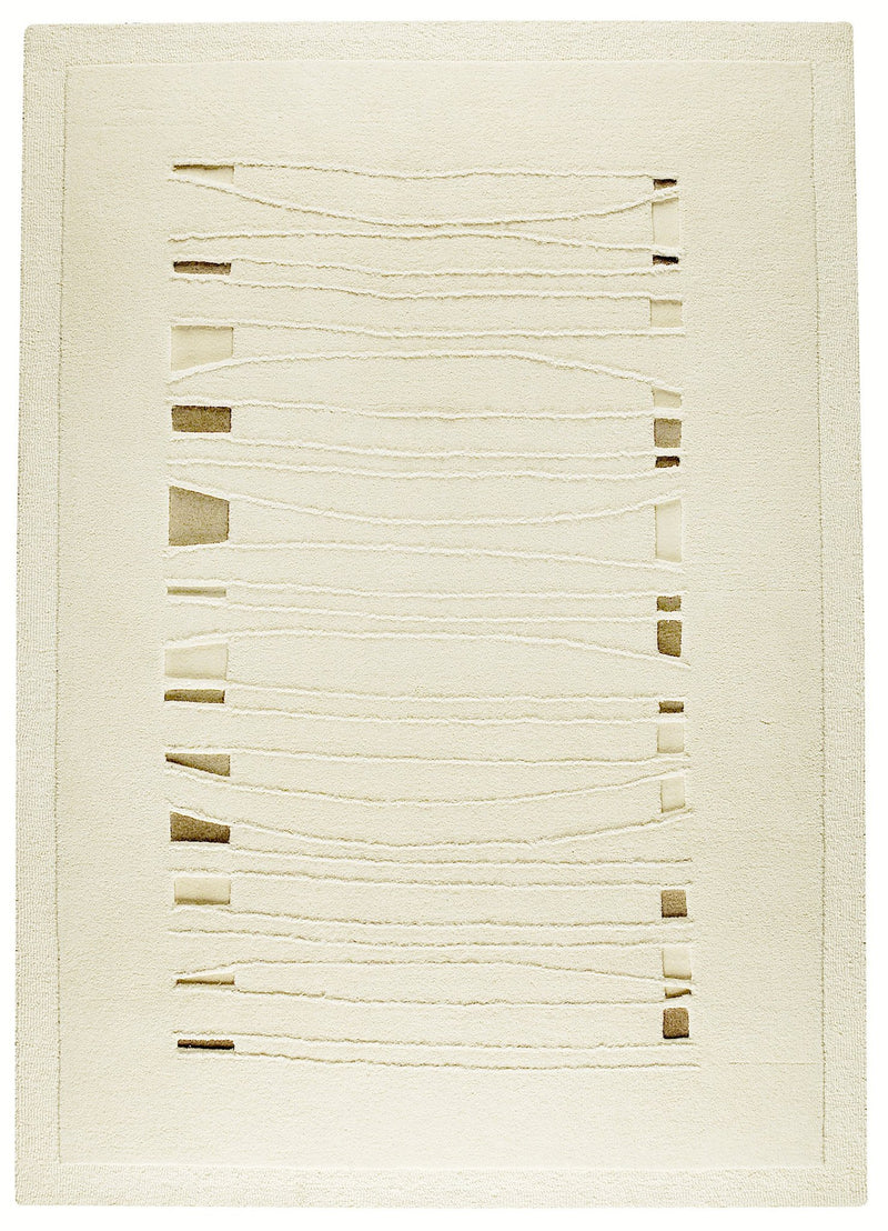 media image for Wexford Collection Hand Tufted Wool Area Rug in White design by Mat the Basics 240
