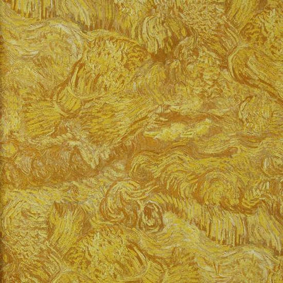 product image of sample wheatfield wallpaper in yellow sienna from the van gogh collection by burke decor 1 571