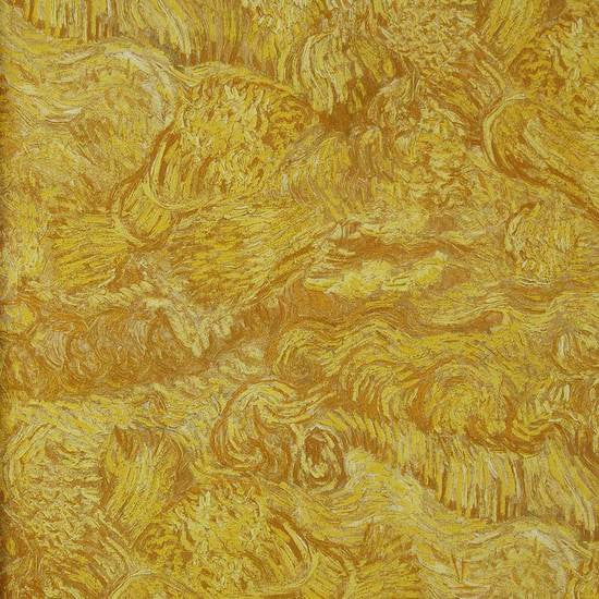 media image for Wheatfield Wallpaper in Yellow Sienna from the Van Gogh Collection by Burke Decor 230