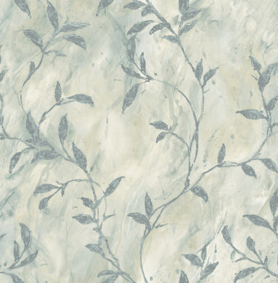 product image of Wheatstone Wallpaper in Blue and Off-White from the Metalworks Collection by Seabrook Wallcoverings 519