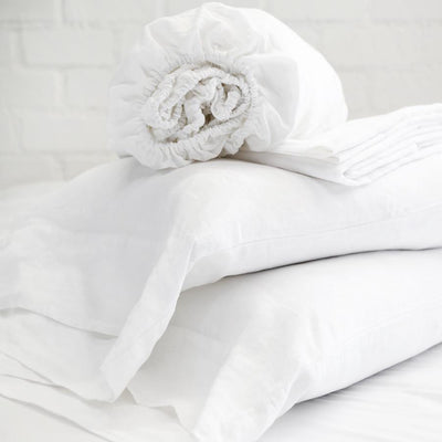 product image for linen sheet set white 1 52