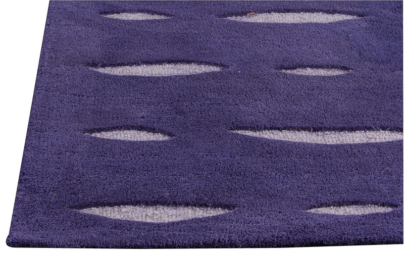media image for Wink Collection Hand Tufted Wool Area Rug in Purple design by Mat the Basics 239