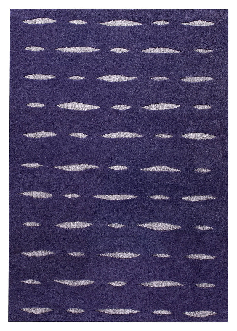 media image for Wink Collection Hand Tufted Wool Area Rug in Purple design by Mat the Basics 27