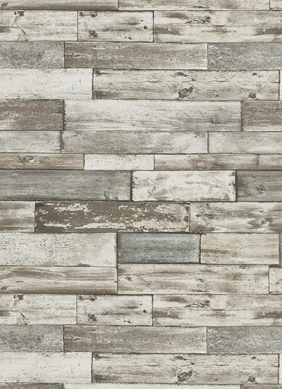 product image for Wood Wallpaper in Grey and Brown design by BD Wall 39