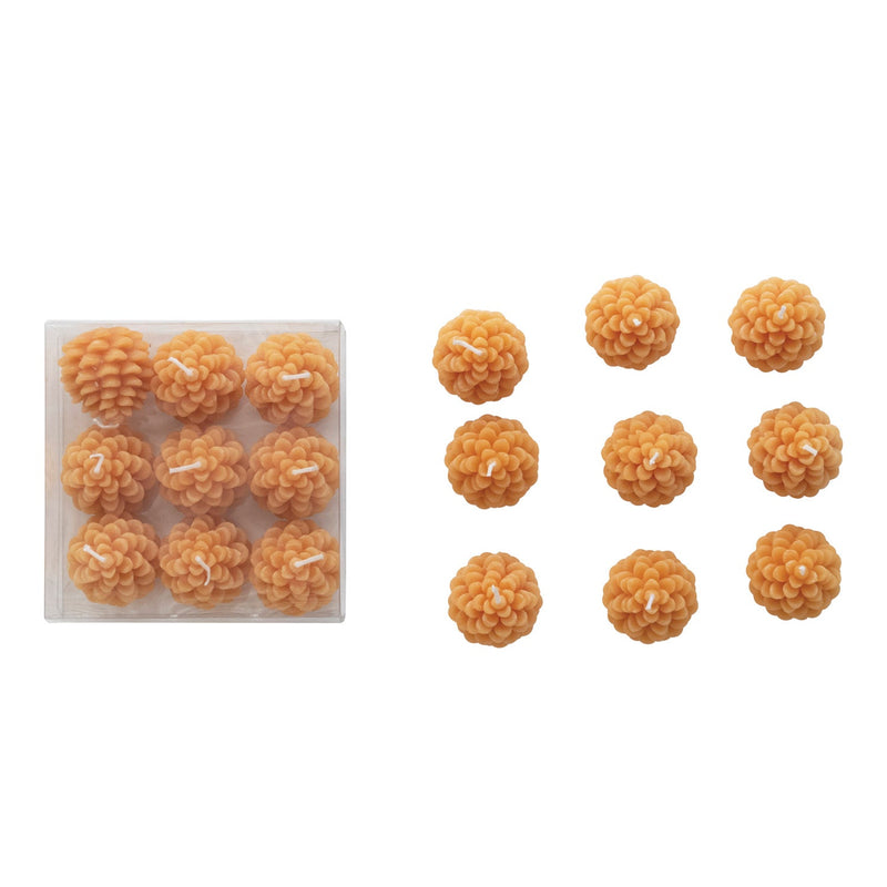 media image for Pinecone Shaped Tealights - Set of 9 258