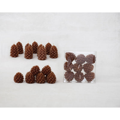 product image for Pinecone Shaped Tealights - Set of 9 97