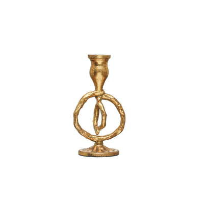product image of Organic Ring Shaped Taper Holder Gold Finish 1 51