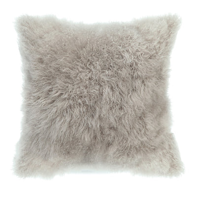 product image for Cashmere Fur Pillow Light Grey 3 92