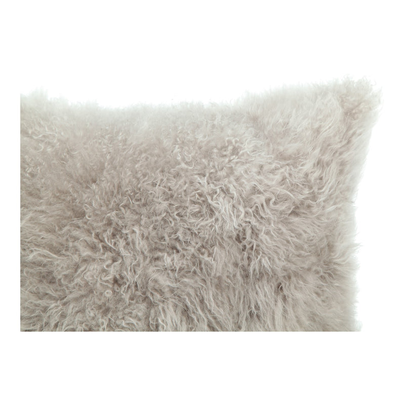 media image for Cashmere Fur Pillow Light Grey 4 297