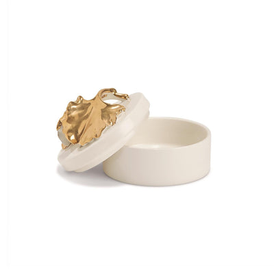 product image for Golden Ginkgo Leaf Covered Box 19