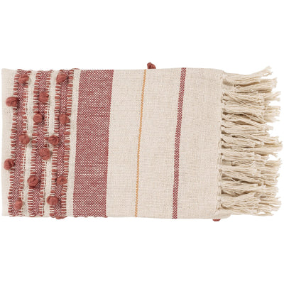 product image for Yemaya YMA-1000 Hand Woven Throw in Cream & Rose by Surya 5